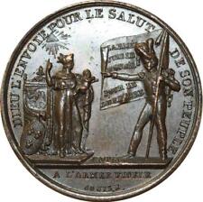 O5699 Rare Jeton Louis XVIII Duc Bordeaux 1820 Dieudonné armée Desnoyers SPL