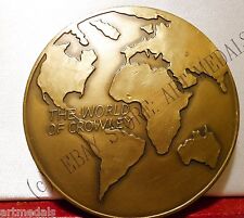 1989 RARE USA ART LARGE 76mm MEDAL SAN JUAN SHIPS MACO TRANSPORTATION