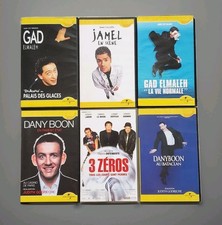 ??? Lot 6 VHS Spectacles & Humour – Jamel, Dany Boon, Gad Elmaleh Universal 