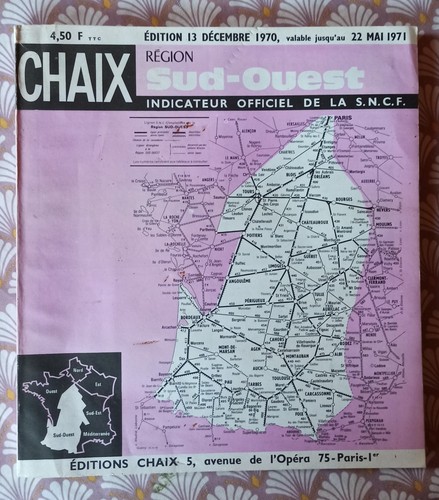 Sncf chaix indicateur region - chaix,