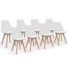 Lot de 8 chaises scandinaves
