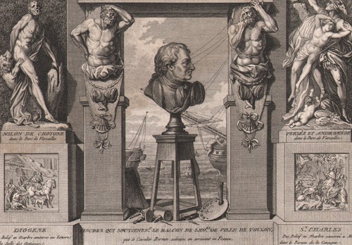 1795 rare gravure pierre puget - rare,