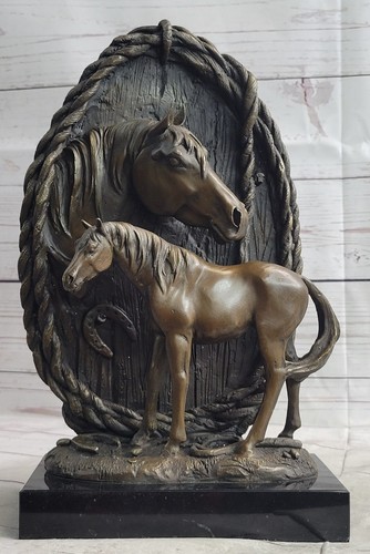 Buste trophée cheval - cheval, bronze