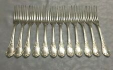  12 Fourchettes de table Christofle Marly monogrammés