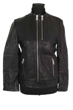 Veste en cuir noire Zadig &