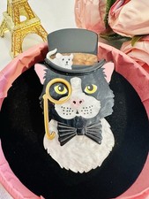 🎩 Broche chat noir