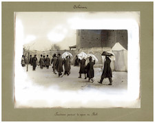 Persia, Serviteurs portant le repas du Shah  Vintage albumen print, provenance e