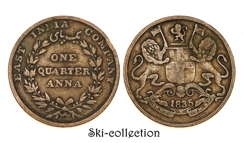 One quarter anna 1835 - anna,