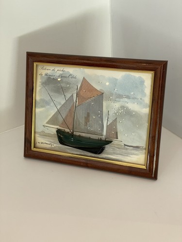 Tableau bateau ancien - tableau, retour