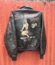 Veste en cuir vintage rare