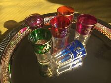 6 Verres à Thé Marocaine Orientales Photophores Service à Thé Set Déco 6-te