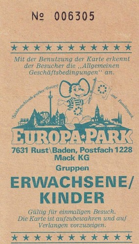 Ancien billet ticket entrée
