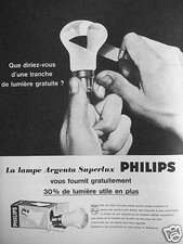 PUBLICITÉ LAMPE PHILIPS