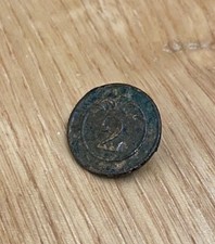 Napoleon  Bouton Vestige Du 2eme Régiment D’infanterie 1804/1814 1er Empire