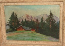 Tableau ancien huile fauve