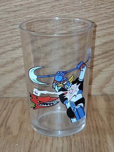 Verre moutarde robot goldorak - verre,