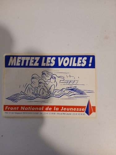 Autocollant front national de - autocollant,