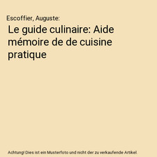Le guide culinaire: Aide