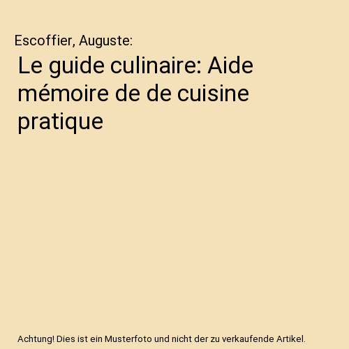 Guide culinaire aide - guide,