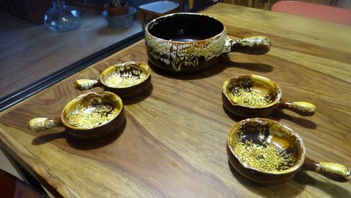 Ceramique vallauris art table - art,