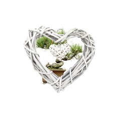  Love Hearts Osier Suspendu Artisanat Tenture Murale Maison De Mariage Ornement