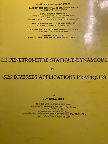 Pénètromètre statique - le,
