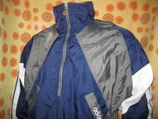 Vintage 90s Ancienne VESTE de PLUIE COUPE-VENT ADIDAS TM Training Sport Jacket