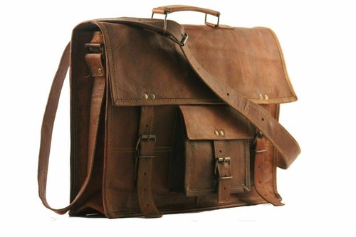 Sacoche cuir véritable - en,