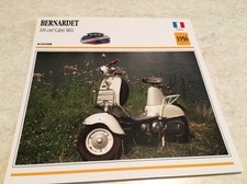 Carte moto Bernardet scooter 100 Cabri M60 1956 collection Atlas France