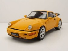 Porsche 911 (964) Turbo Jaune Modèle Auto 1:18 Welly