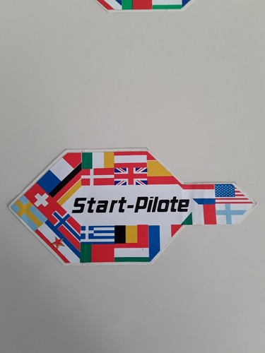 Autocollant vintage start - autocollant,
