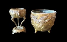 brûle parfum  et vase en