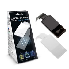 Aquael Leddy LED 4,8 W Smart Ensoleillé Nuit + Jour Blanc Lampe Aquarium App