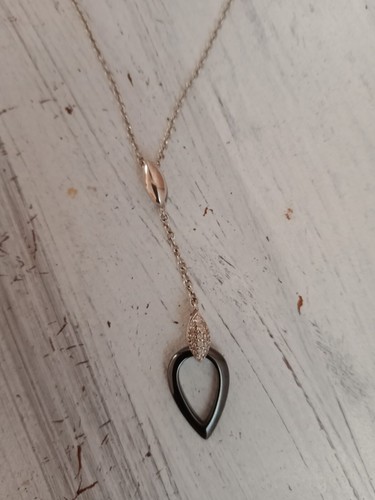 Collier argent blanc - collier,