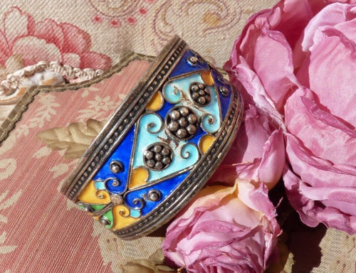 Bracelet manchette vintage - bracelet,