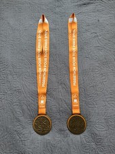 MEDAILLE MARATHON DE PARIS POUR TOUS 2024 JEUX OLYMPIQUES JO 10KM ORANGE FRANCE