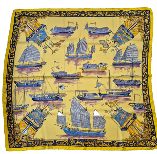 Foulard carré hermès jonques - hermès,