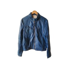 Veste en Cuir Style Motard