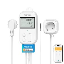 Prise Thermostat Connectée, 16A 3680W Régulateur de Température WiFi pour Cha...