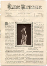 Goupil, France, Camées Artistiques, Sarah Bernhardt vintage print,Sara Marie H