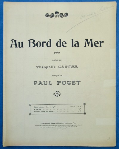 Paul puget piano - paul, chant