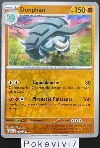 Carte pokemon donphan 049 - pokemon,