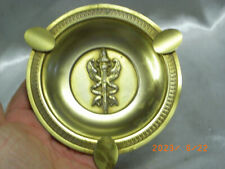 ANCIEN CENDRIER BRONZE ÉPÉE AILÉE CADUCÉE PHARMACIE MEDECINE