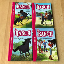 LOT 4 livres série Le Ranch - collection la BIBLIOTHEQUE ROSE 