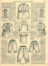 Gravure de mode ancienne 1869