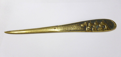 Coupe papier bronze doré - papier,