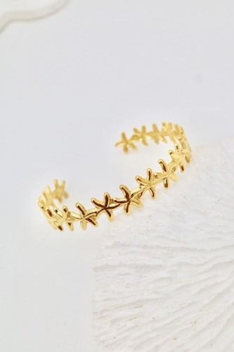 Bracelet rigide jonc étoiles