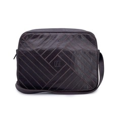 Sac à bandoulière Fendi en cuir marron avec coutures