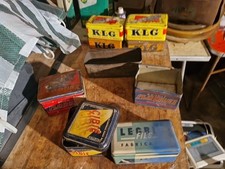 Lot 9 boîtes à bougies anciennes / Gergovia..klg..cibie/ floquet