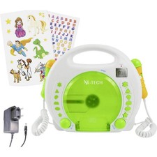 Lecteur CD enfants X4 Tech Bobby Joey CD, SD, USB avec fonction karaoké, avec